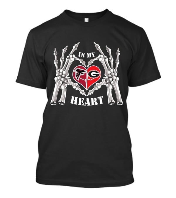 In My Heart Falcons Bulldogs T-Shirt