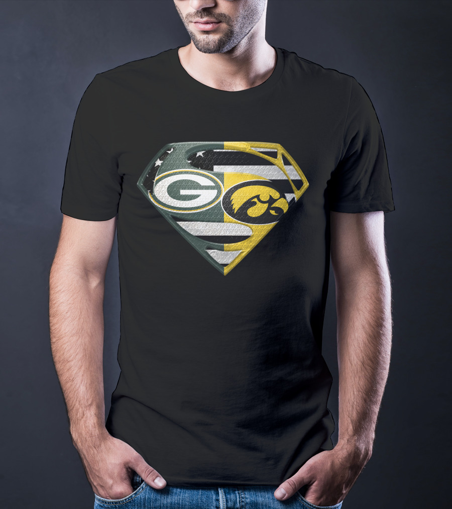 Green Bay Packers Iowa Hawkeyes Super Shield Combo T-Shirt