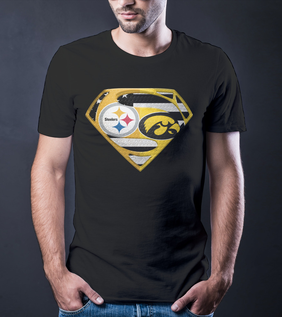 Steelers Superhero Hawkeyes Shield T-Shirt