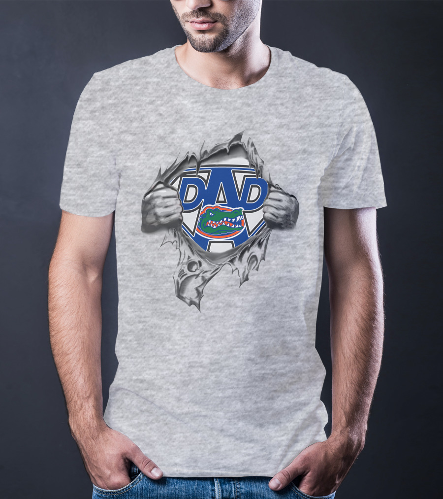 Gators Super Dad Ripped T-Shirt