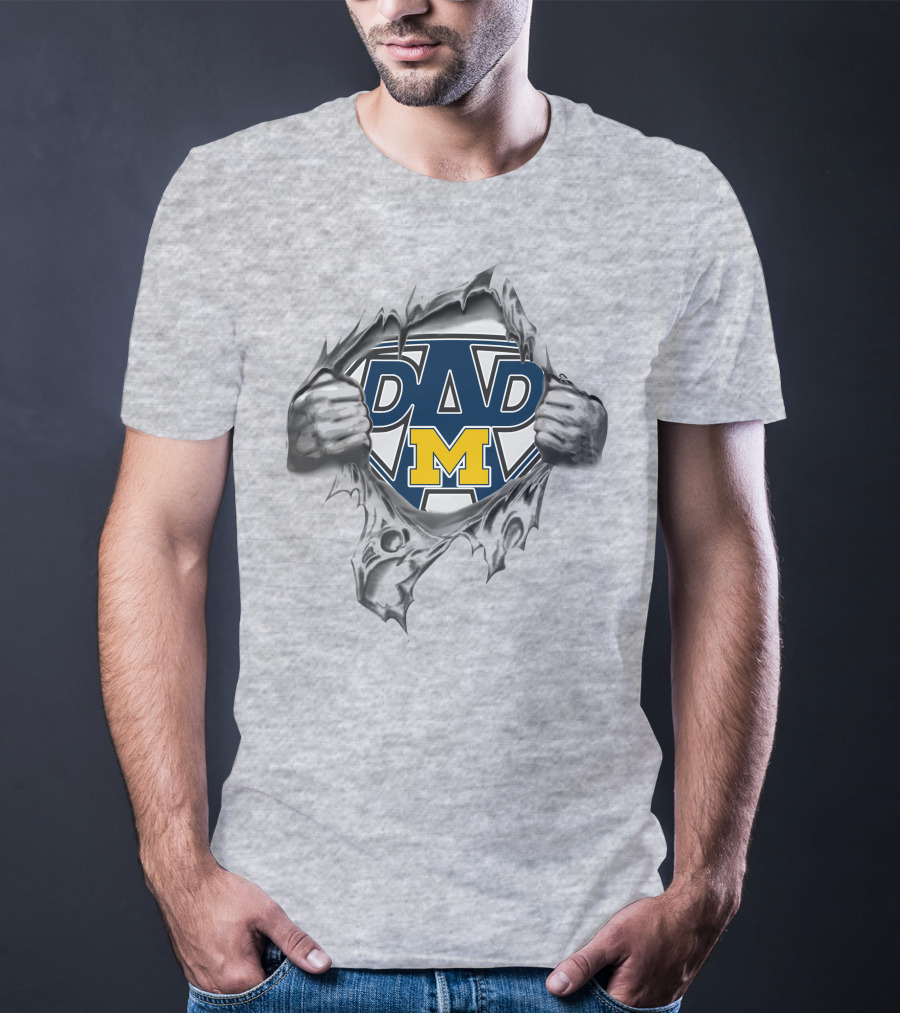 University Of Michigan Wolverines Super Dad T-Shirt