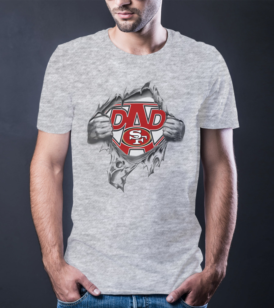 Super Dad San Francisco 49ers SF Shield T-Shirt