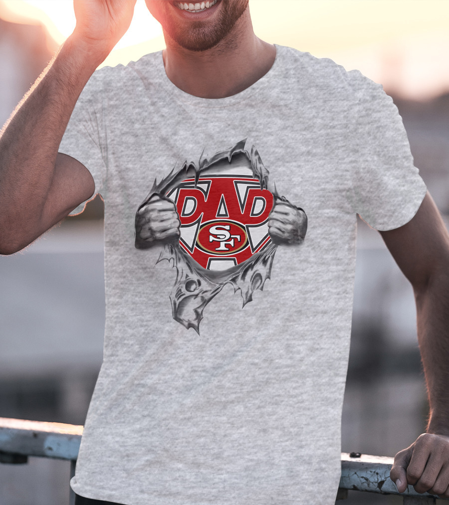 Super Dad San Francisco 49ers SF Shield T-Shirt