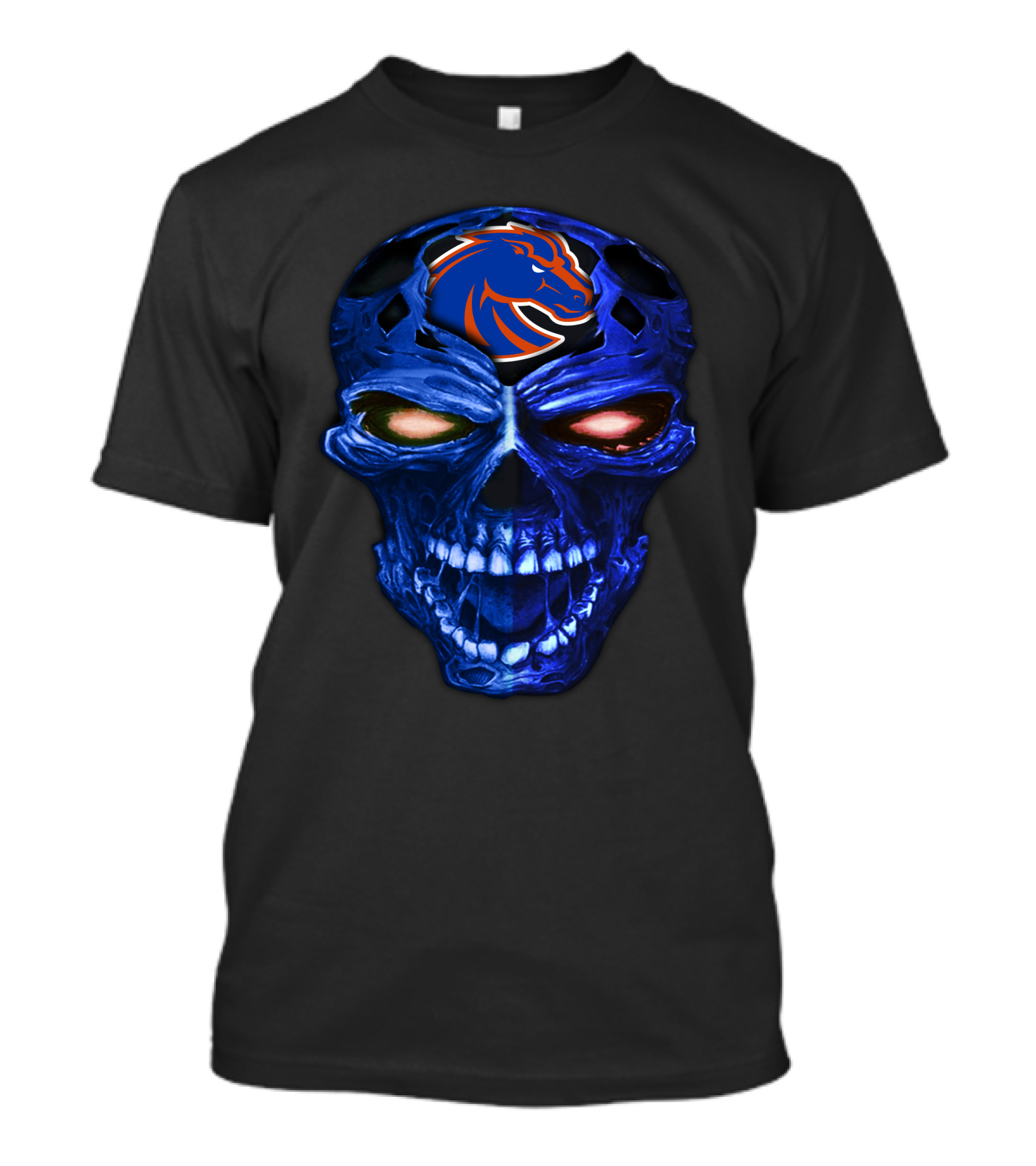 Boise State Broncos Skull T-Shirt