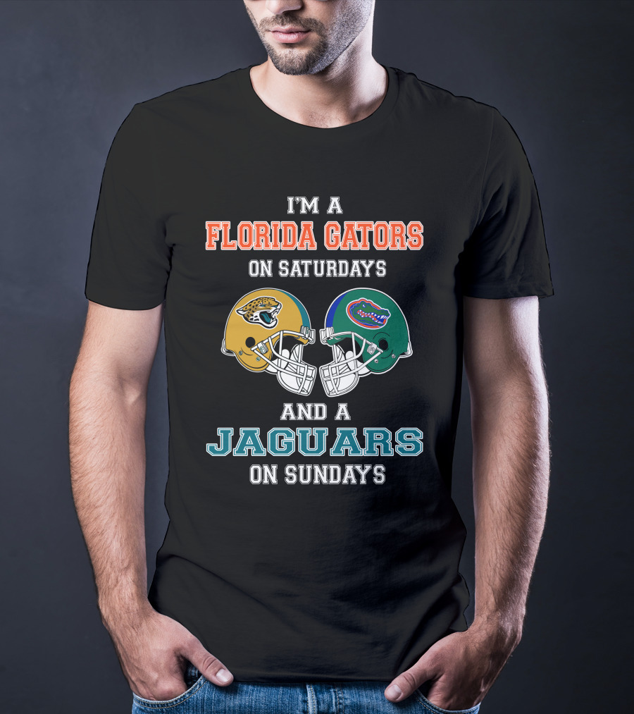 I'm A Florida Gators On Saturdays And A Jaguars On Sundays Football Fan Pride T-Shirt