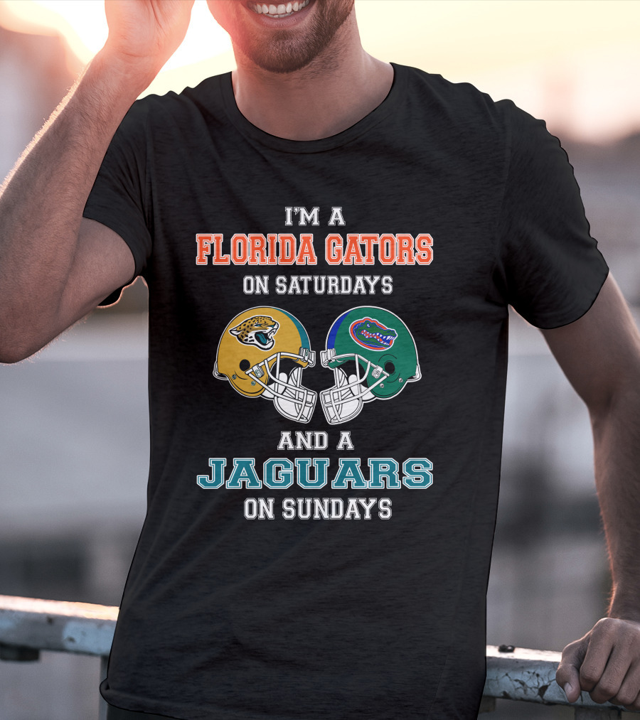 I'm A Florida Gators On Saturdays And A Jaguars On Sundays Football Fan Pride T-Shirt