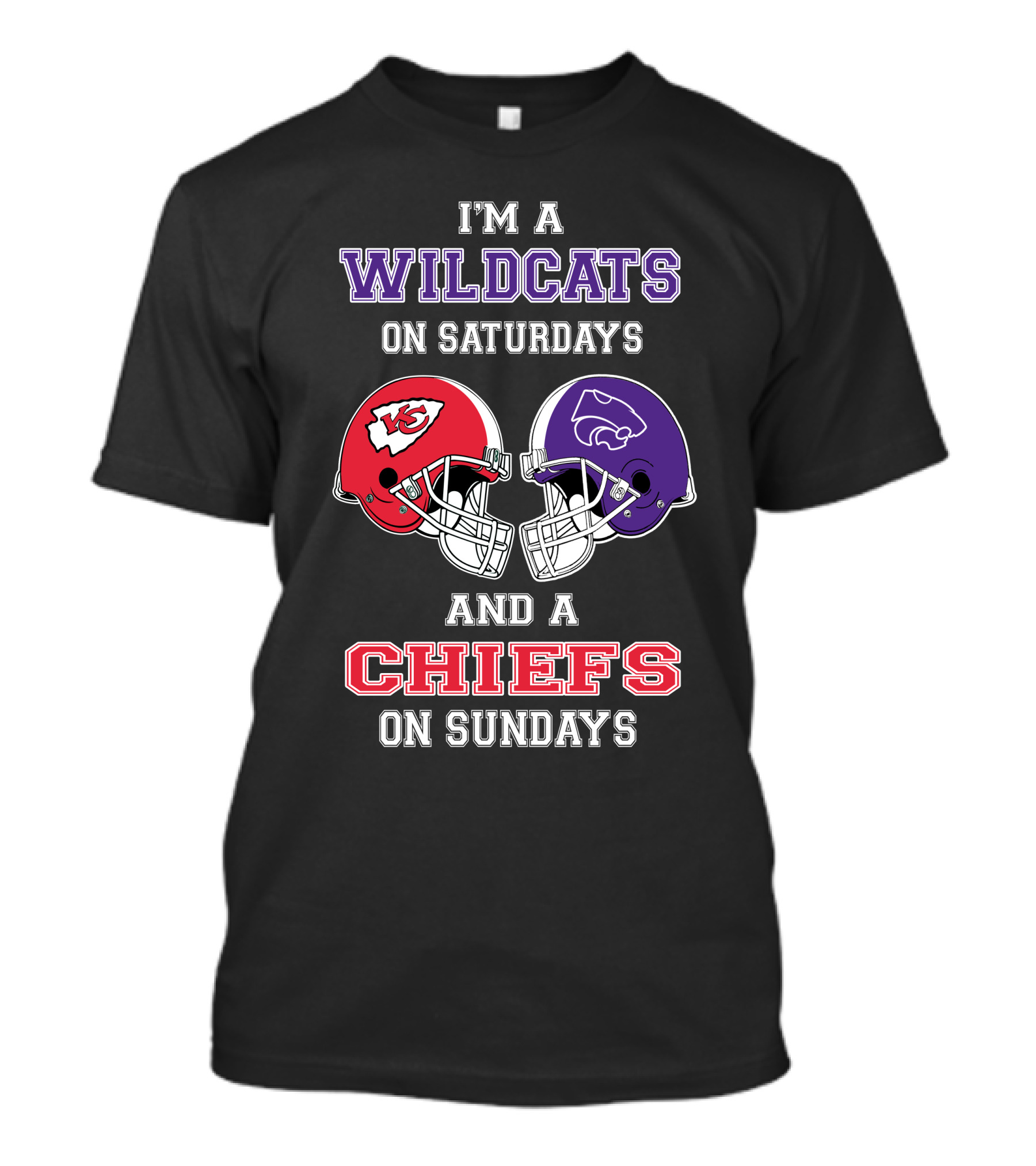 I'm A Wildcats On Saturdays And A Chiefs On Sundays T-Shirt