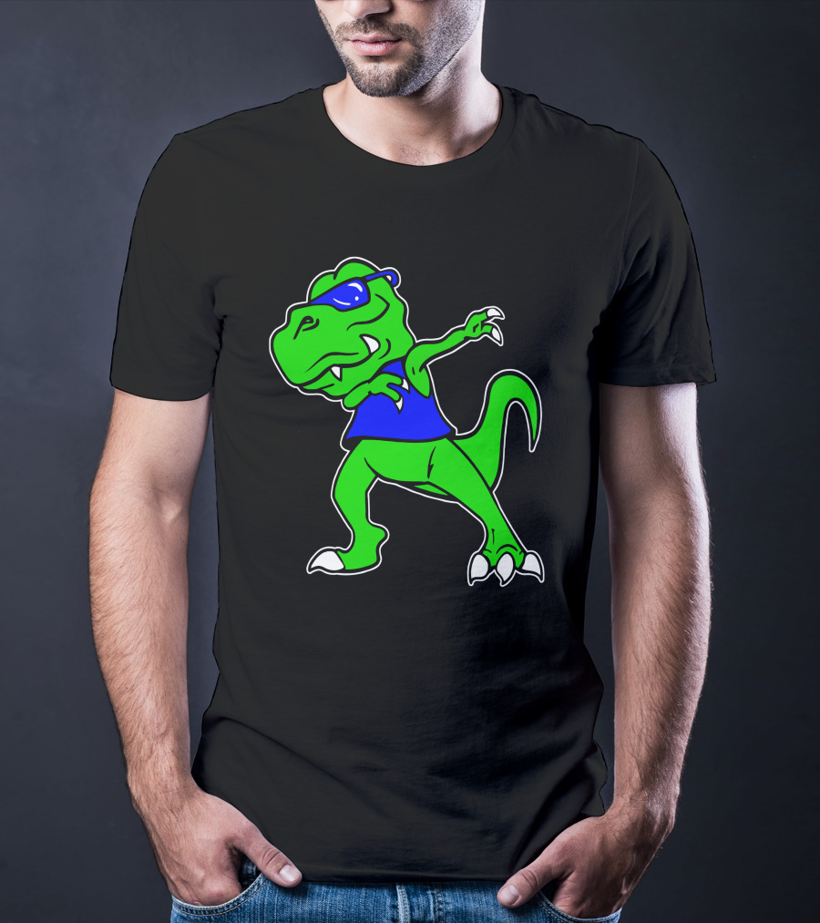 Dragon Dabbing In Blue Sunglasses And Tank Top T-Shirt