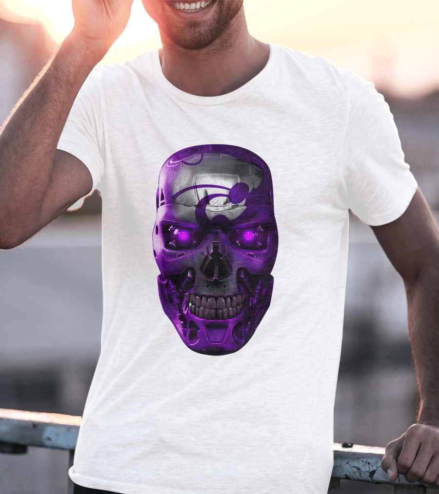 KANSAS STATE WILDCATS PURPLE SKULL T-Shirt