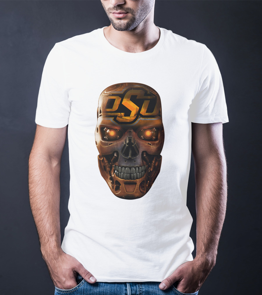 OSU Cowboys Skull Mechanic T-Shirt