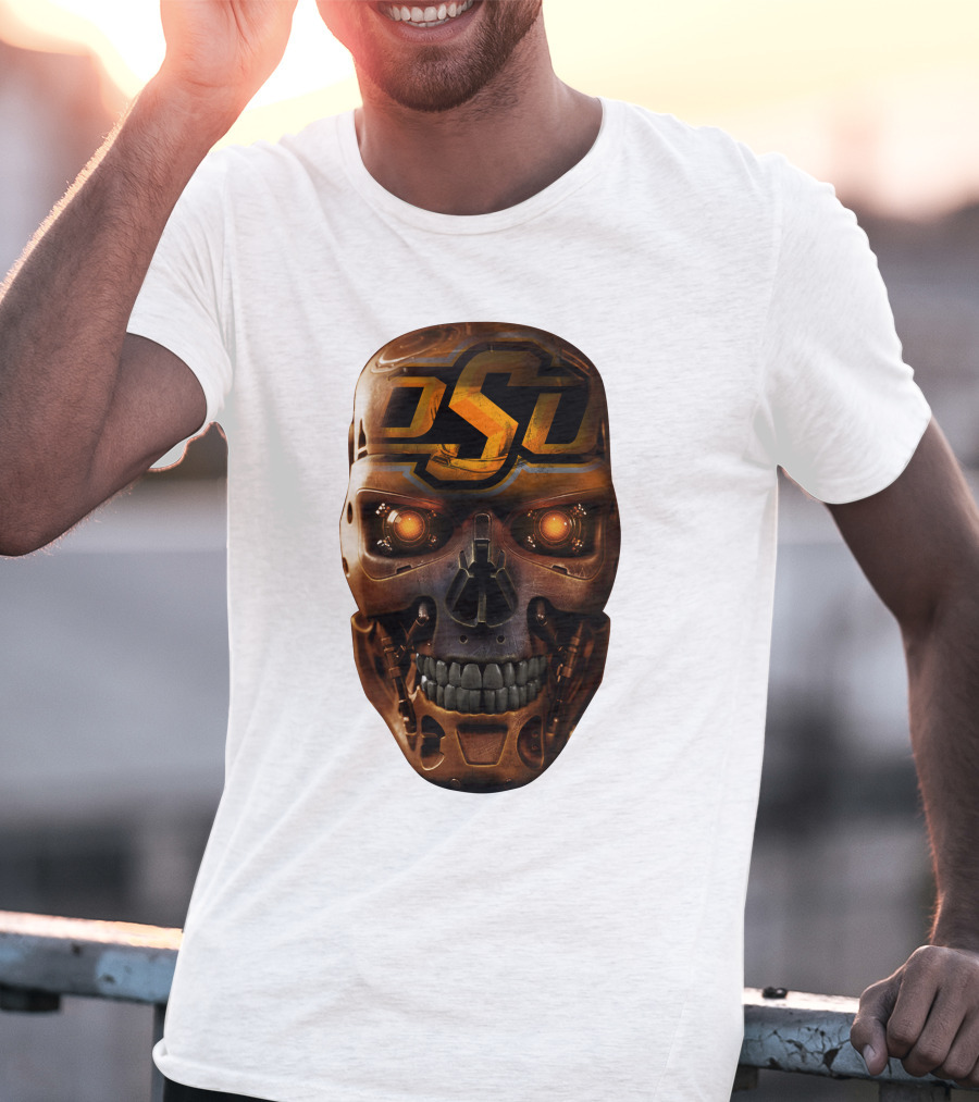 OSU Cowboys Skull Mechanic T-Shirt