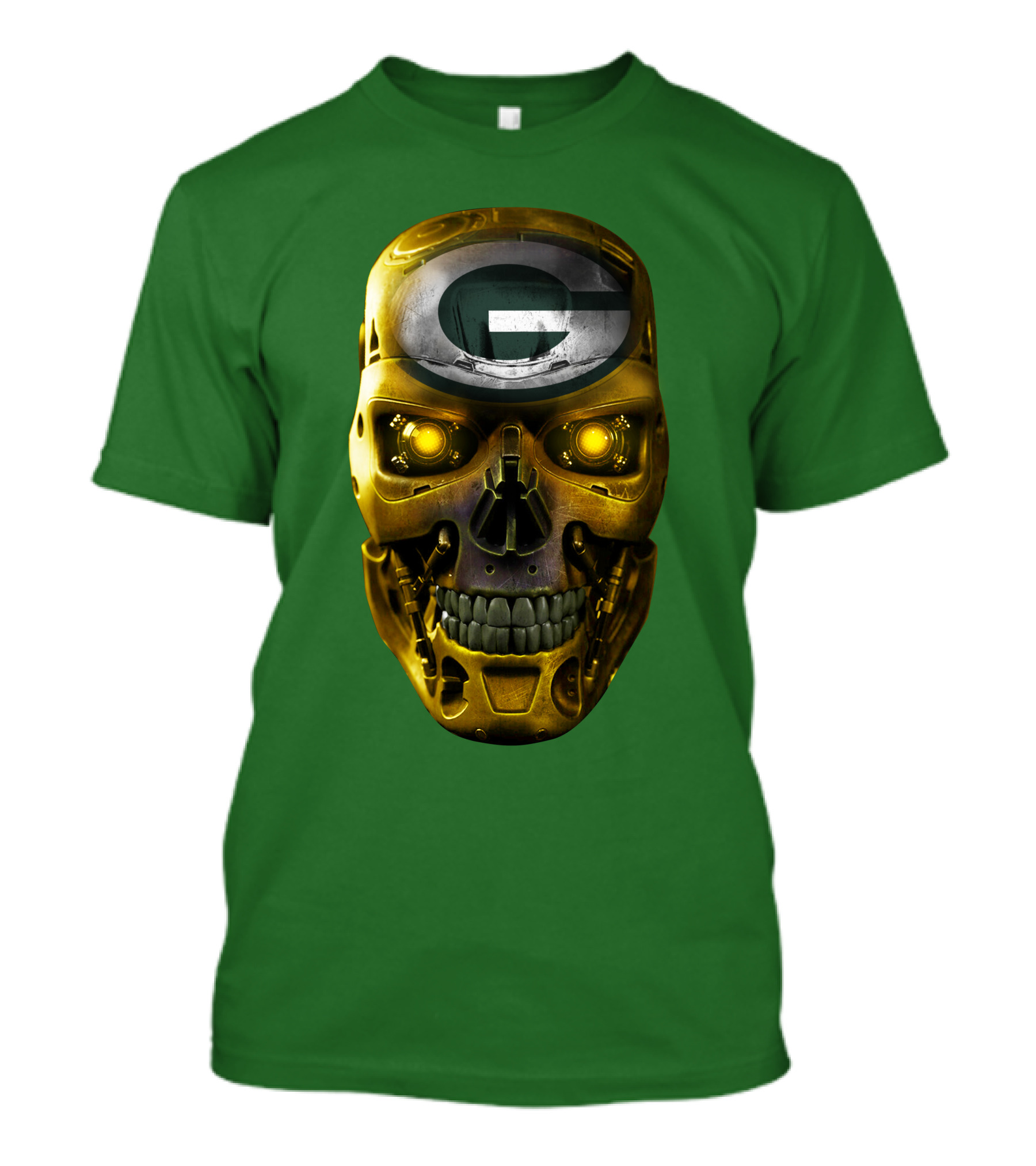 SKULL PACKERS WITH GREEN BAY FACEPLATE T-Shirt