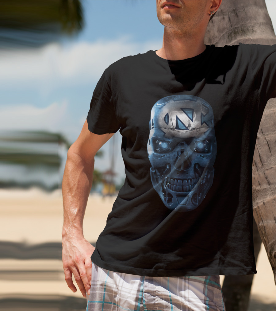 SKULL TARHEELS TERMINATOR INSPIRED T-Shirt