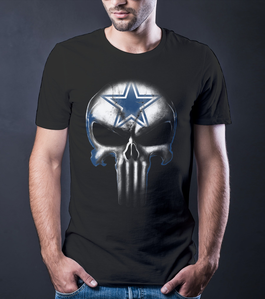 Skull Cowboys Dallas Star Symbol T-Shirt