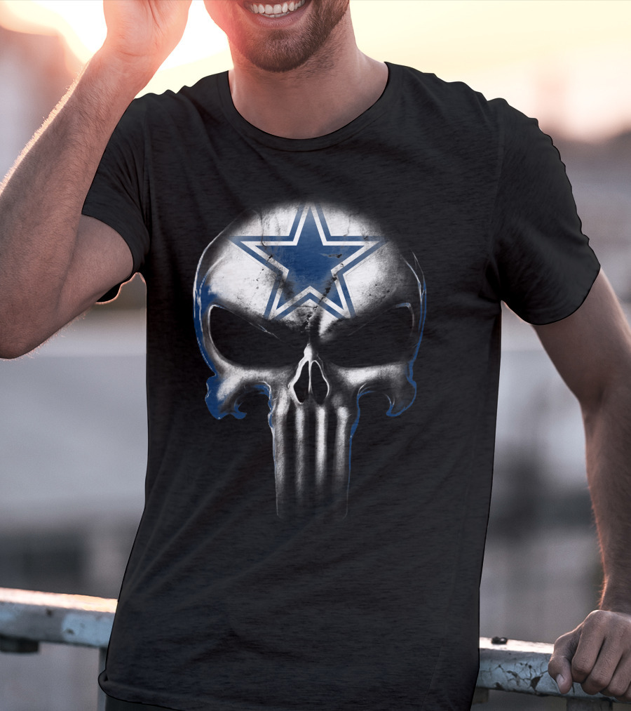 Skull Cowboys Dallas Star Symbol T-Shirt