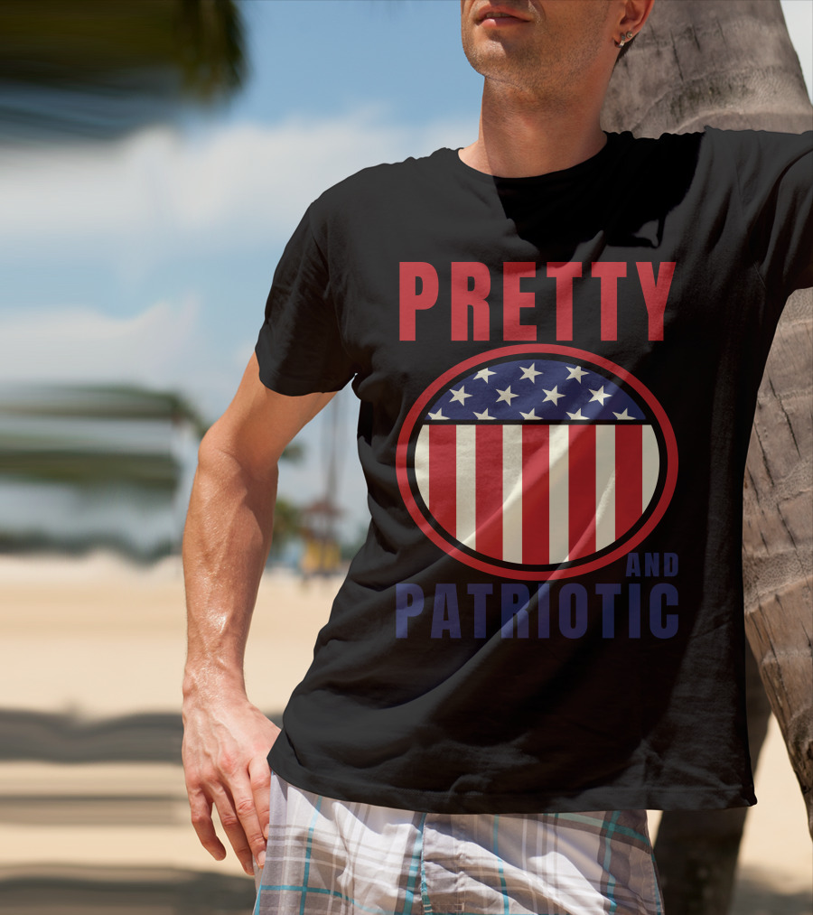 Pretty And Patriotic USA Stars Stripes 9.11 T-Shirt