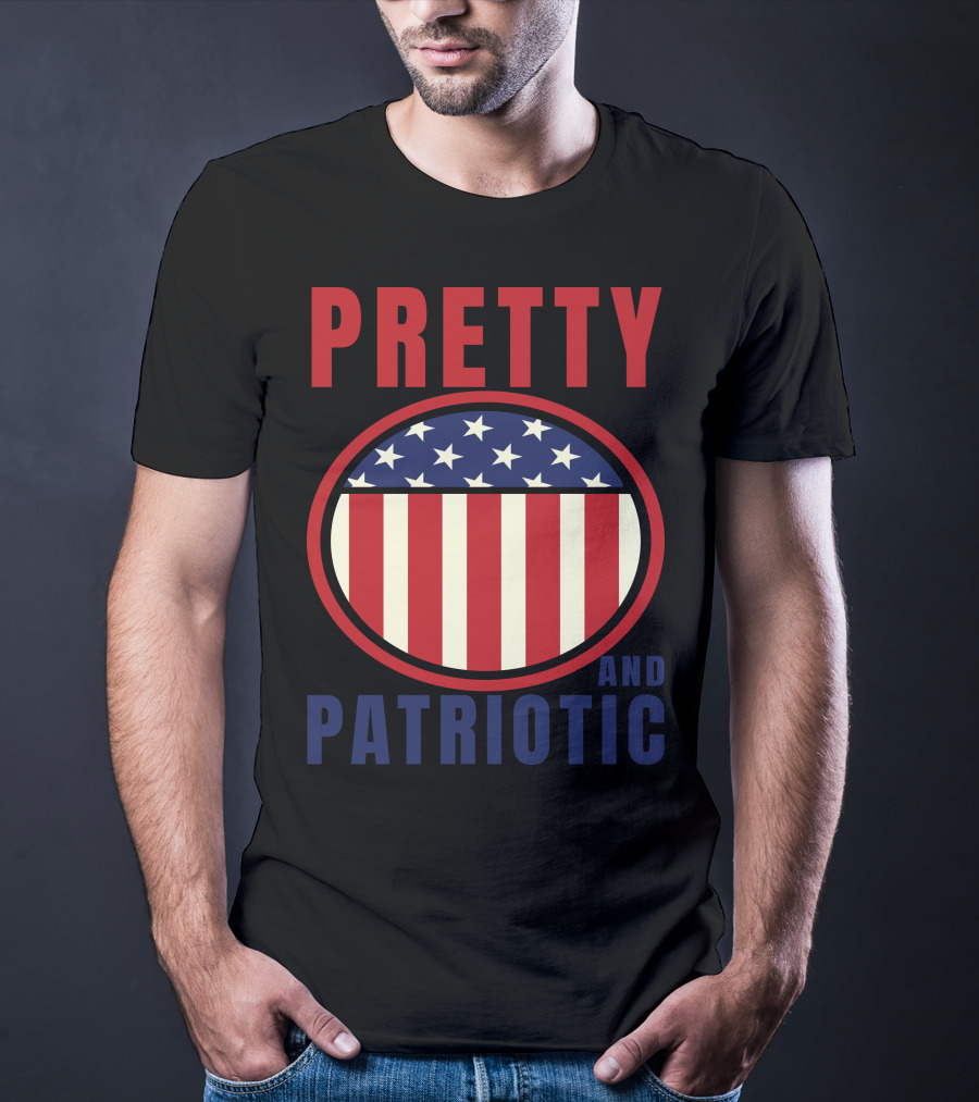 Pretty And Patriotic USA Stars Stripes 9.11 T-Shirt