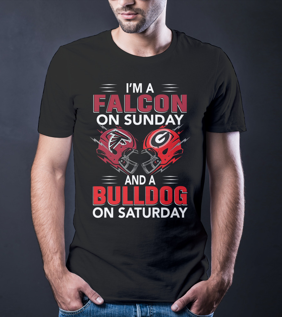 I'm A Falcon On Sunday And A Bulldog On Saturday T-Shirt