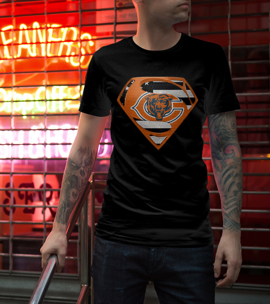 Chicago Bears Superman Shield T-Shirt
