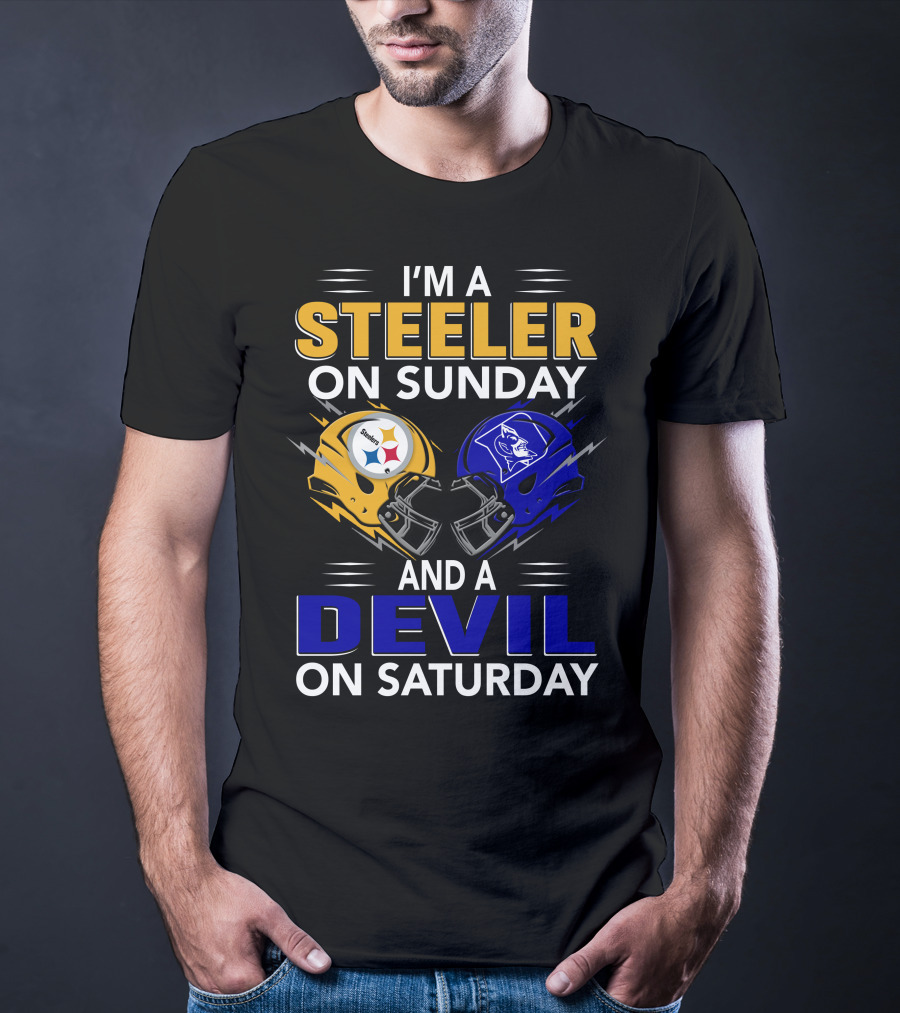 I'm A Steeler On Sunday And A Devil On Saturday T-Shirt