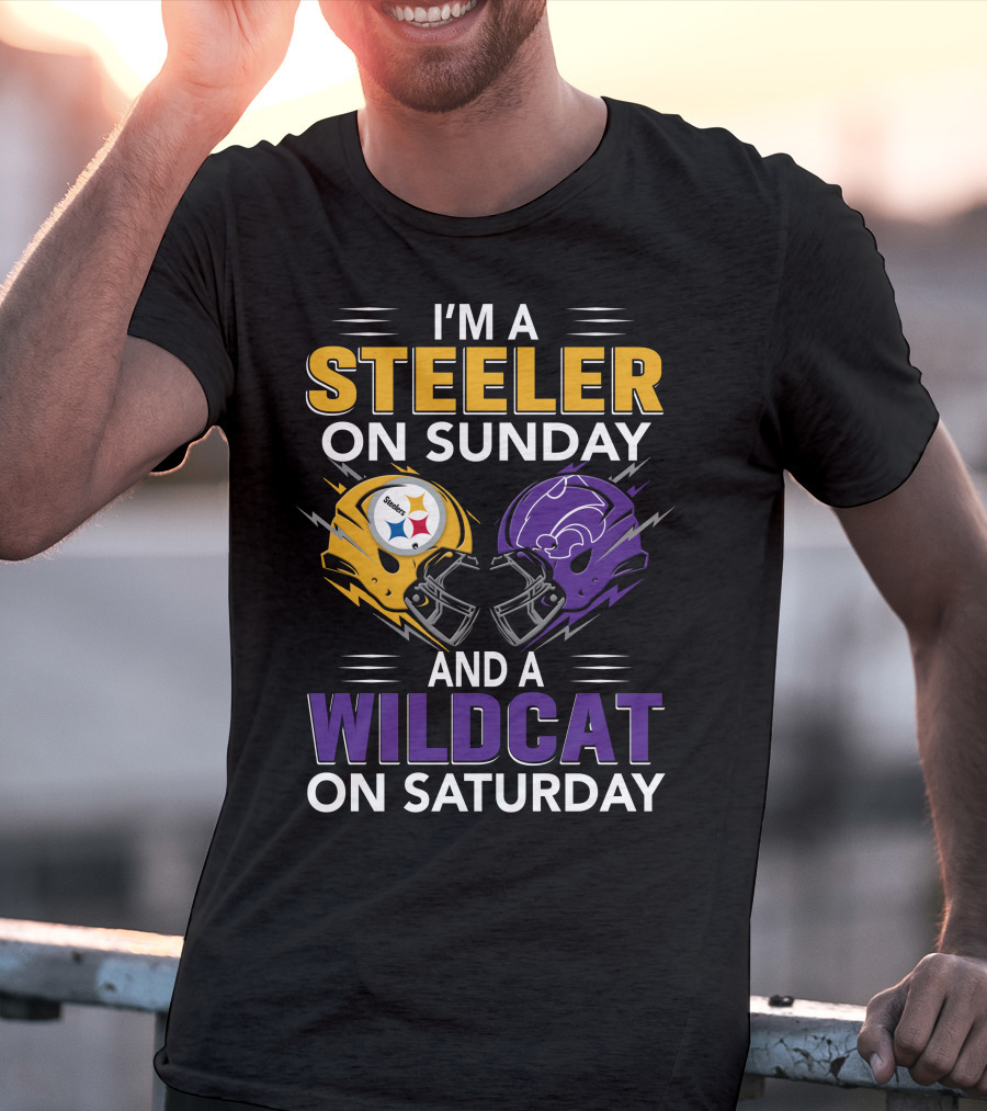 I'm A Steeler On Sunday And A Wildcat On Saturday T-Shirt