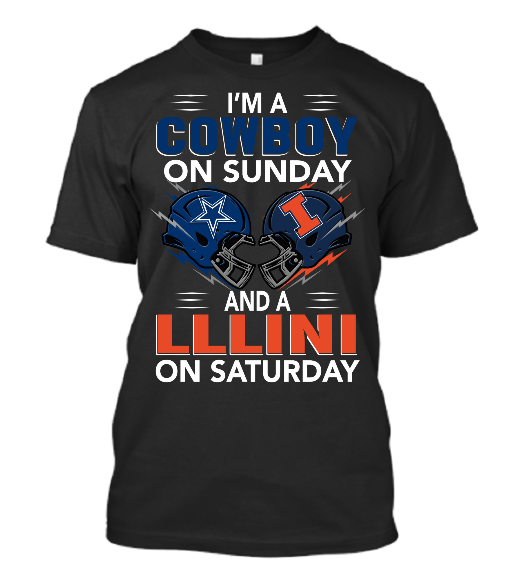 I'm A Cowboy On Sunday And A Illini On Saturday T-Shirt