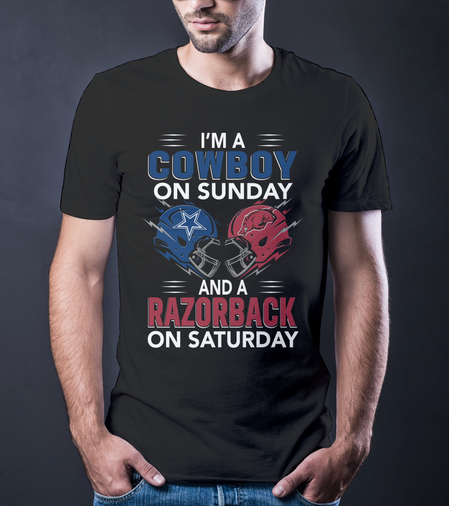 I'm A Cowboy On Sunday And A Razorback On Saturday T-Shirt