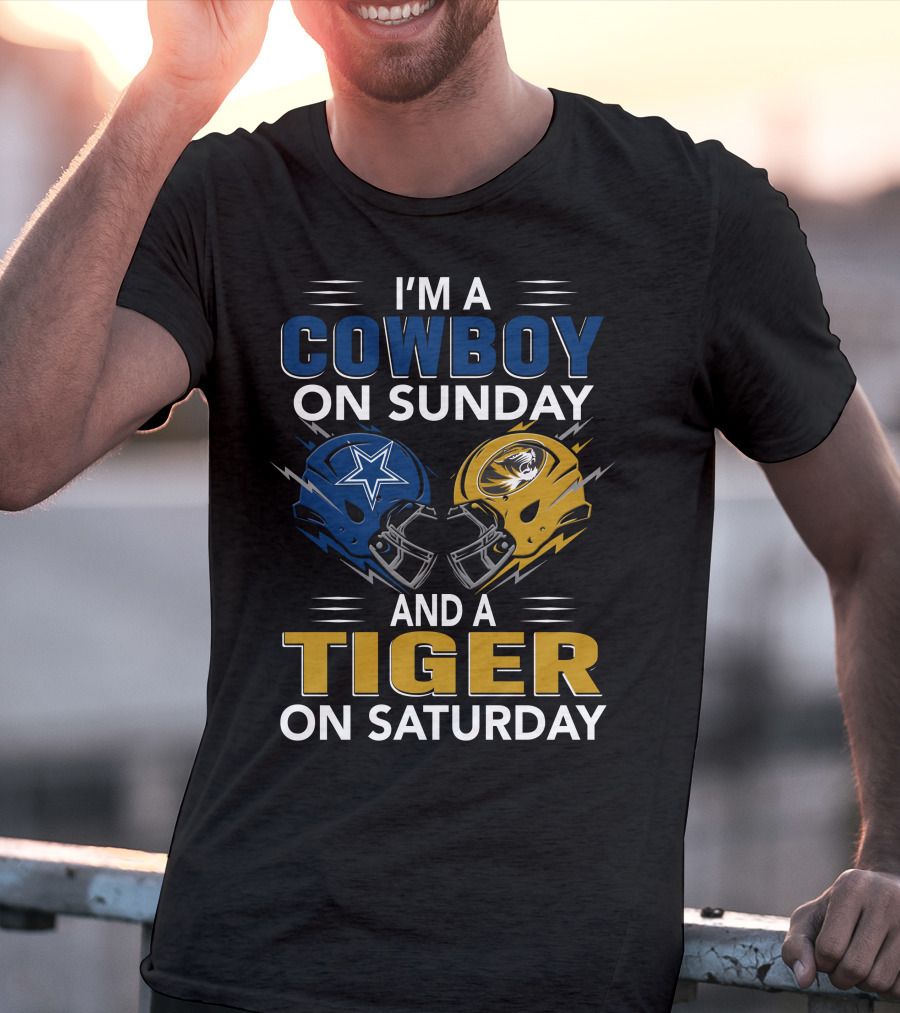 I'm A Cowboy On Sunday And A Tiger On Saturday T-Shirt