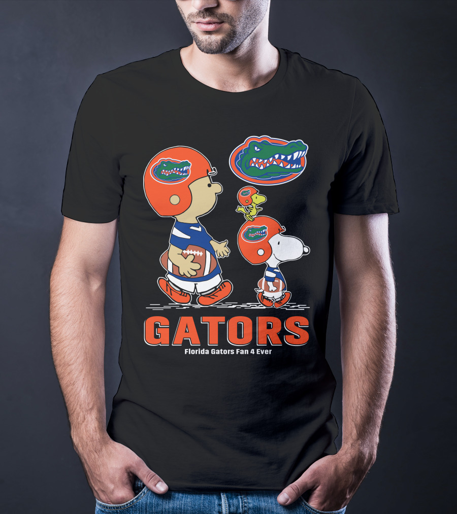 Florida Gators Fan 4 Ever Peanuts Football Gators T-Shirt