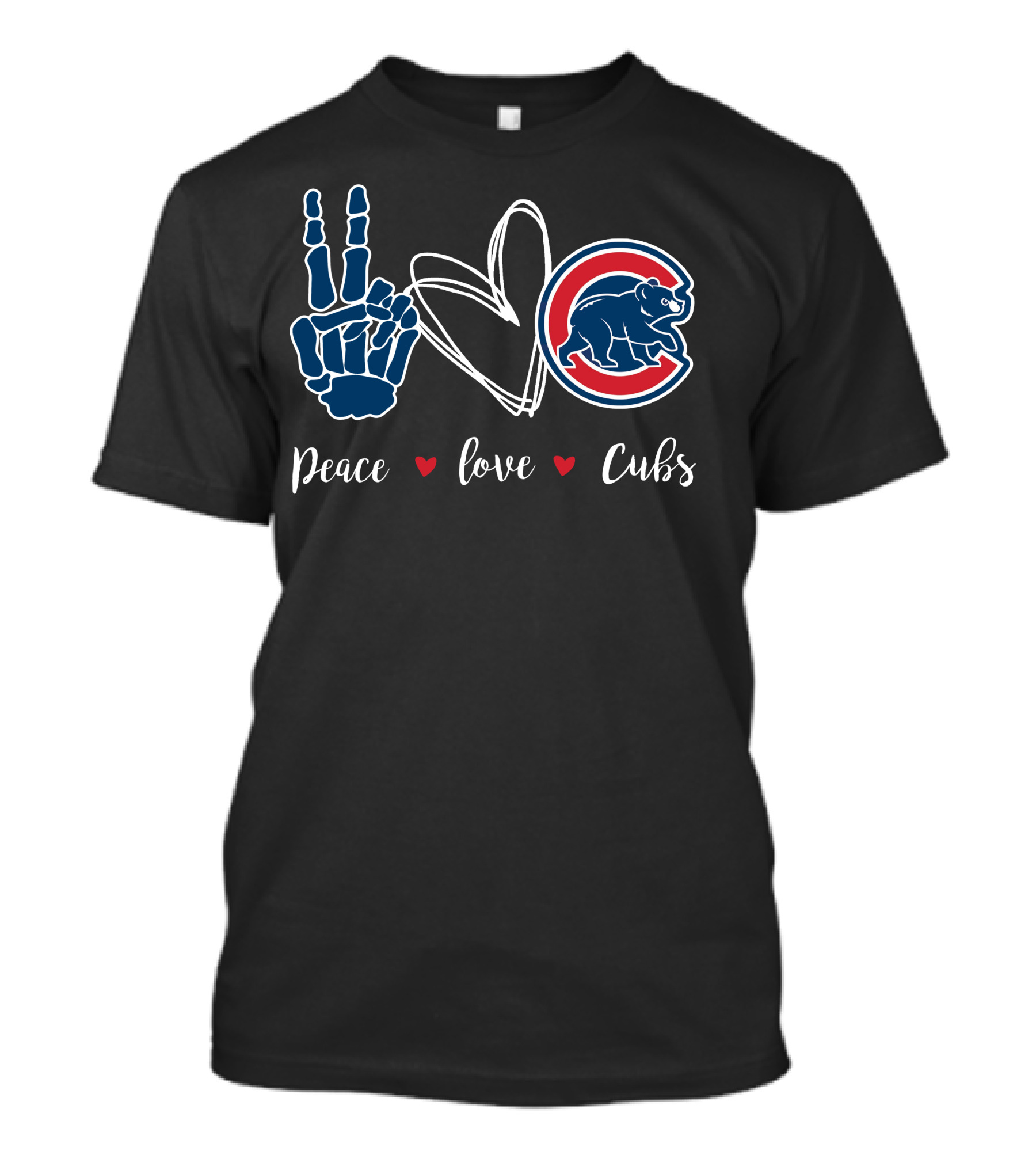 Peace Love Cubs Chicago Cubs T-Shirt