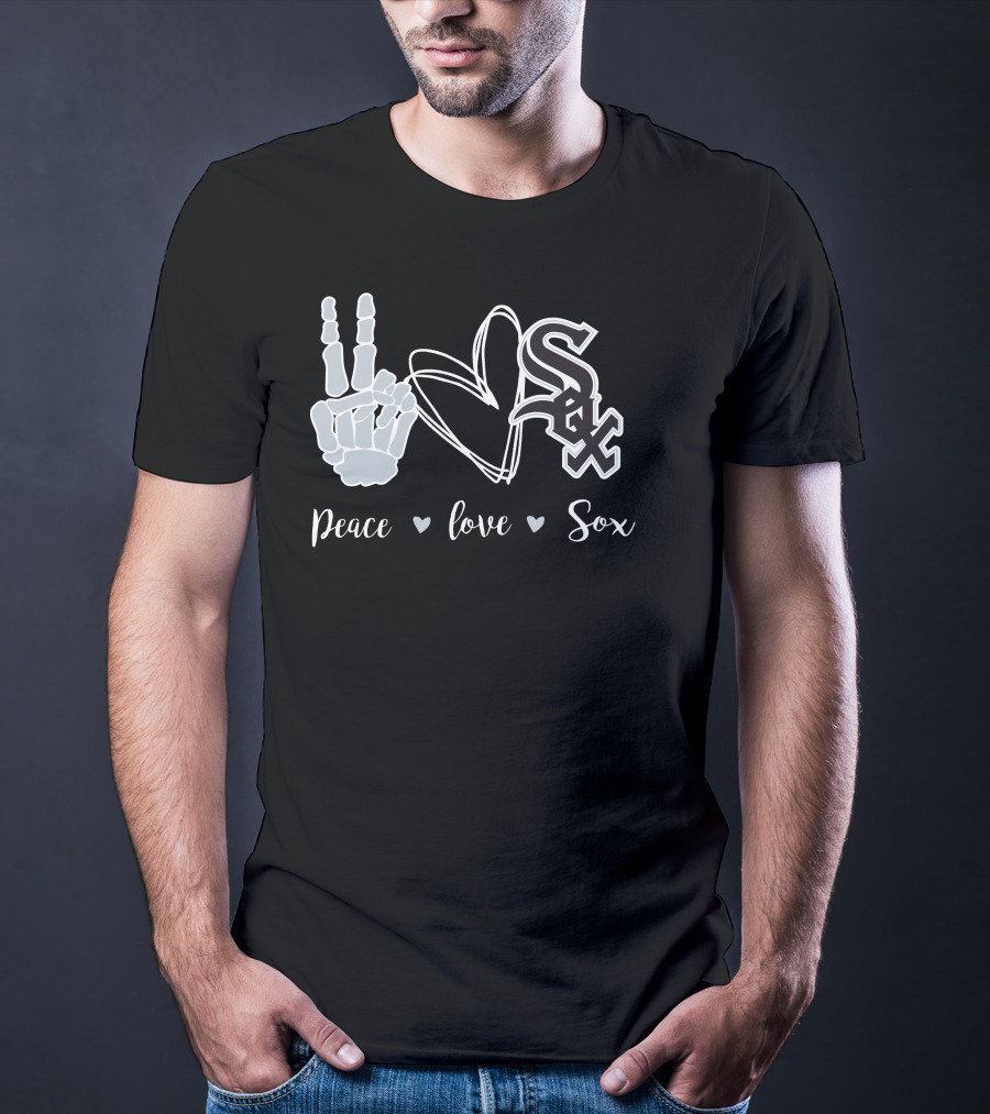 Peace Love Chicago White Sox T-Shirt