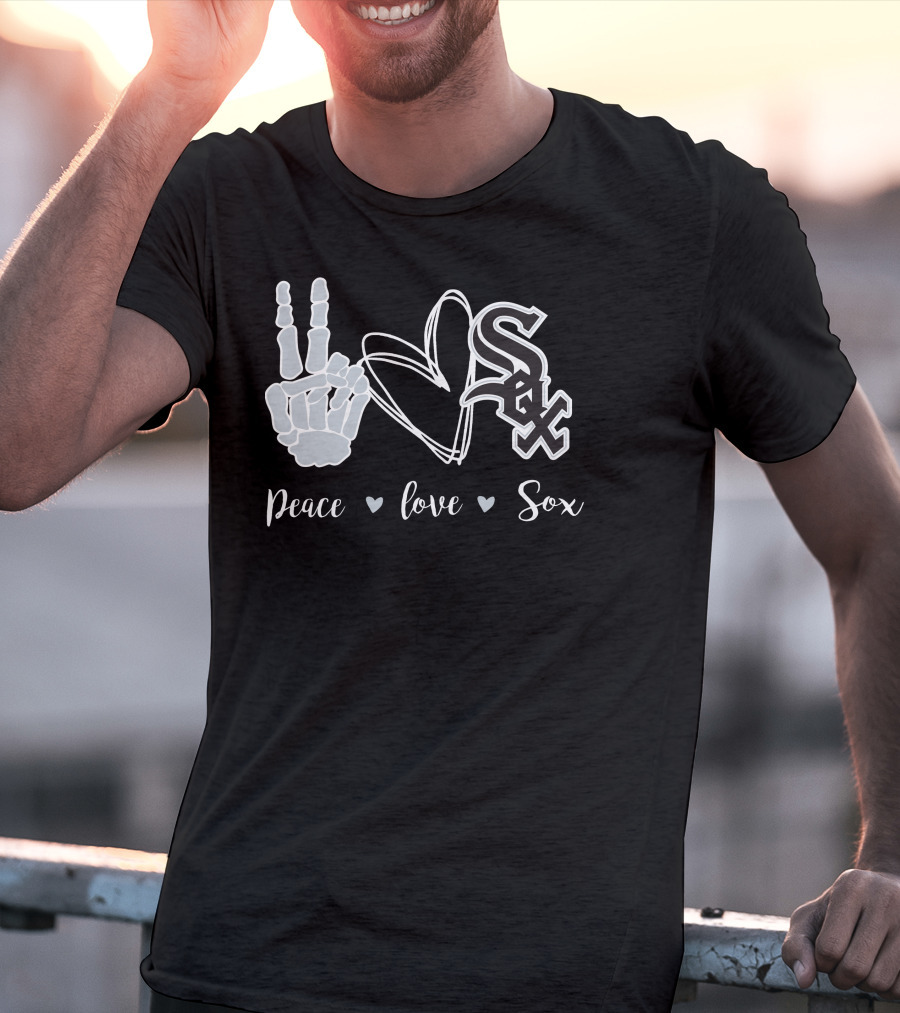 Peace Love Chicago White Sox T-Shirt