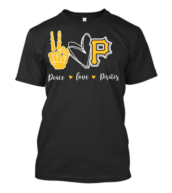 Peace Love Pittsburgh Pirates T-Shirt