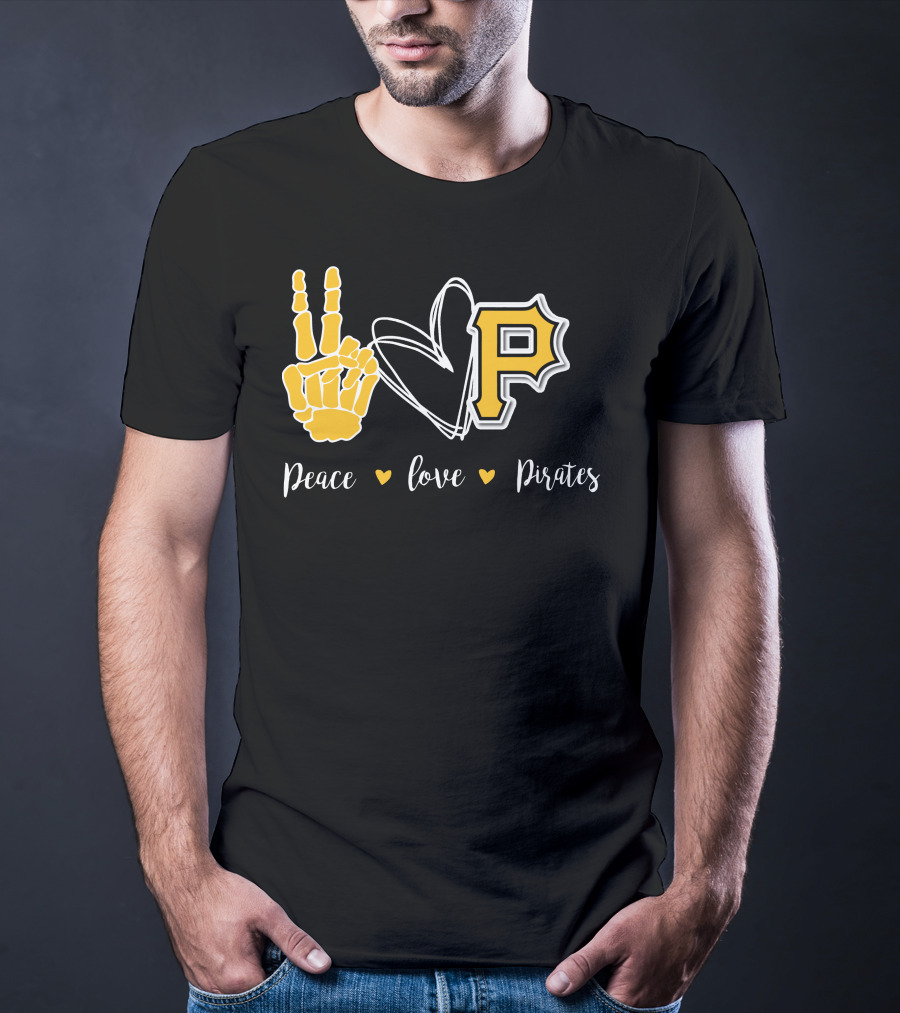 Peace Love Pittsburgh Pirates T-Shirt