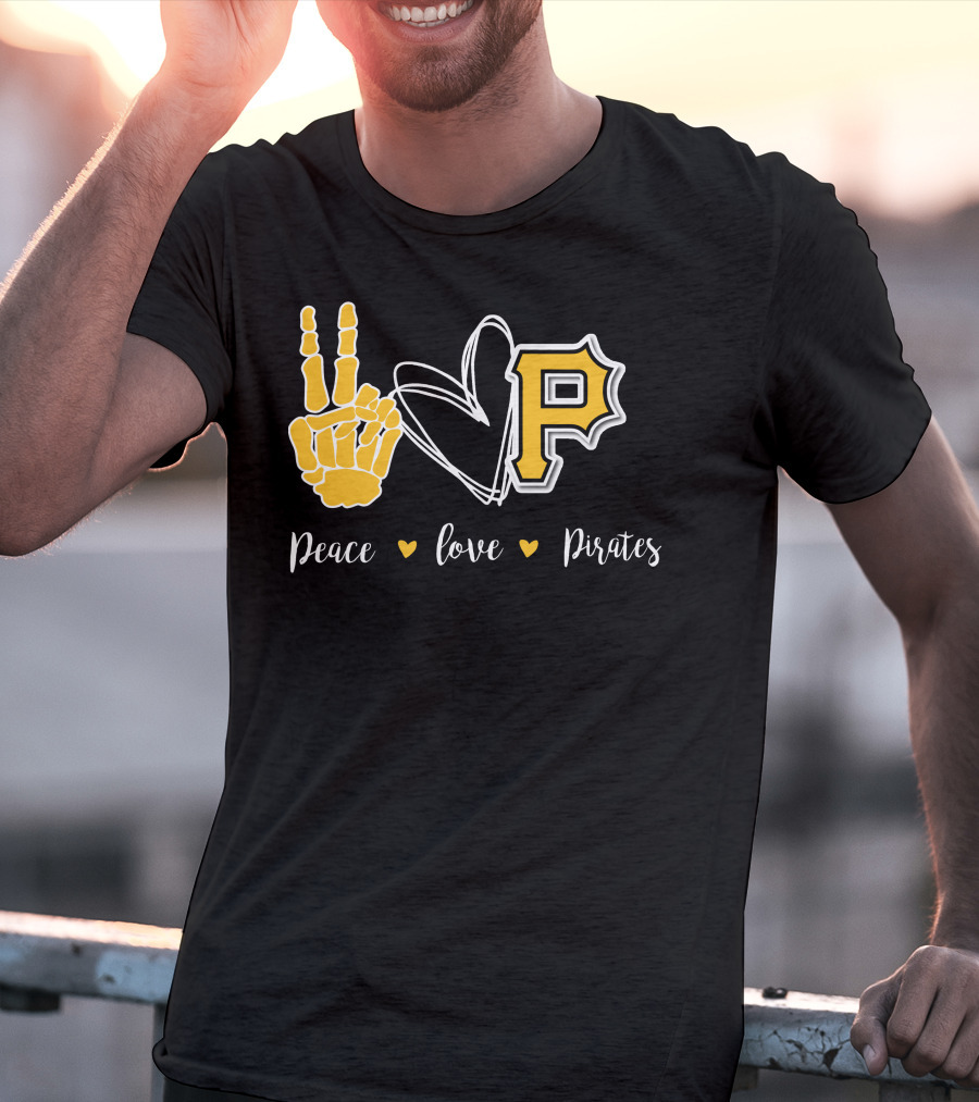 Peace Love Pittsburgh Pirates T-Shirt