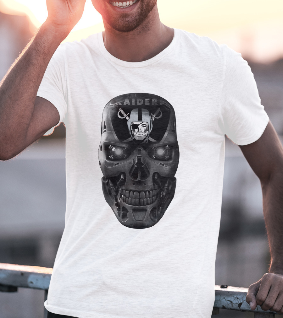 Raiders Skull Cyberpunk Fusion T-Shirt