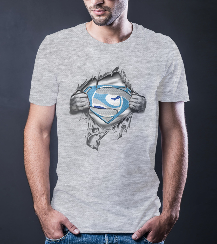 New Orleans Breakers Superman Logo Torn T-Shirt