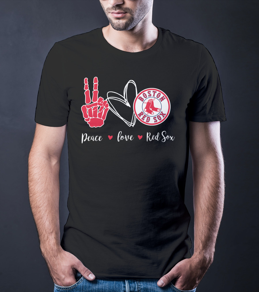 Peace Love Boston Red Sox T-Shirt