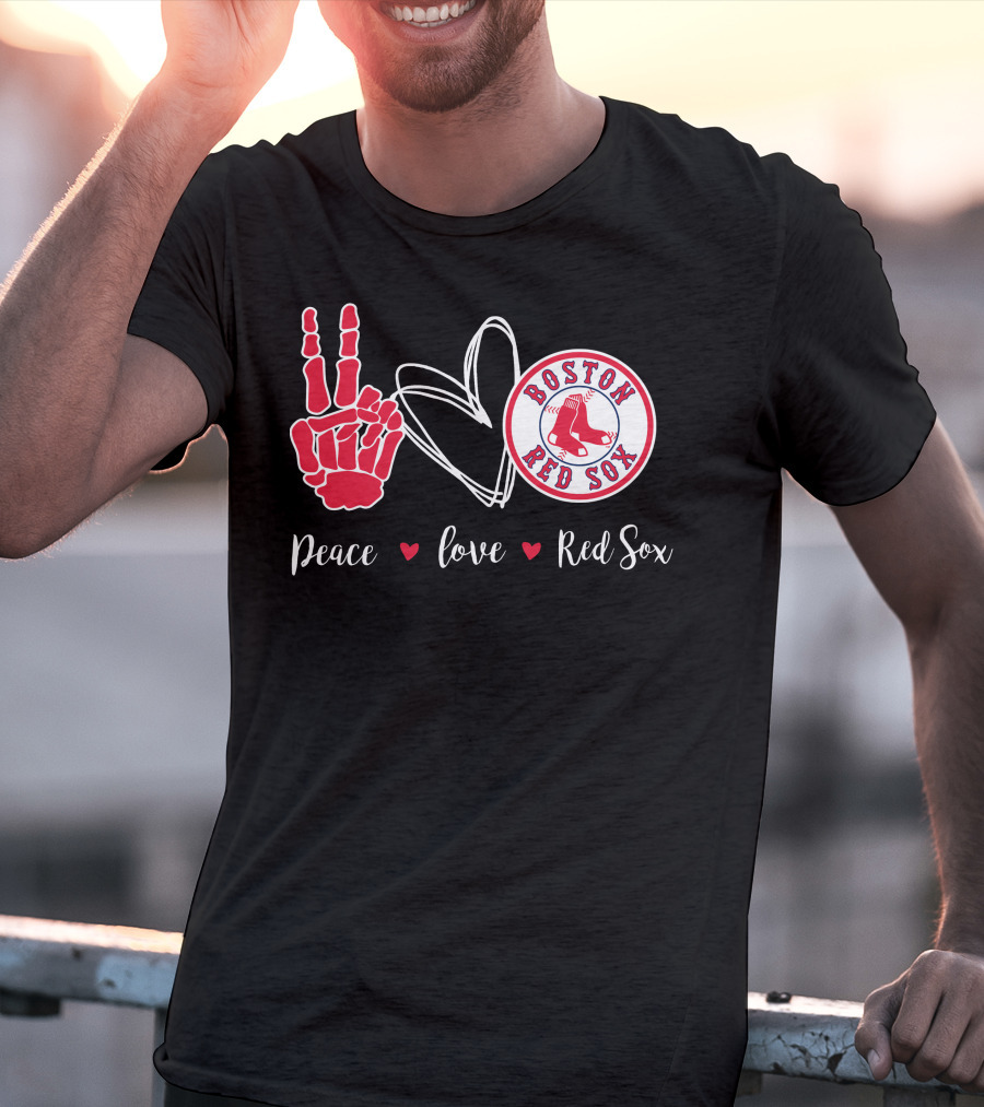 Peace Love Boston Red Sox T-Shirt