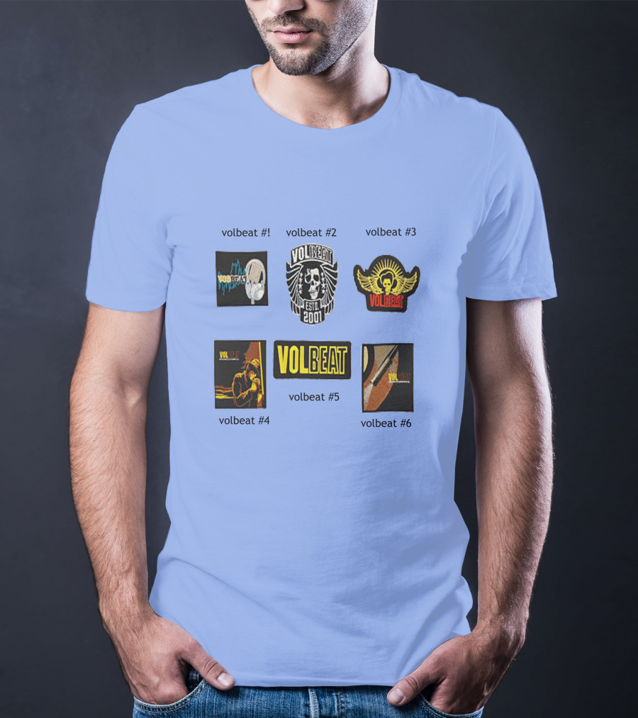 Volbeat Estd 2001 Collection Volbeat #1 #2 #3 #4 #5 #6 T-Shirt