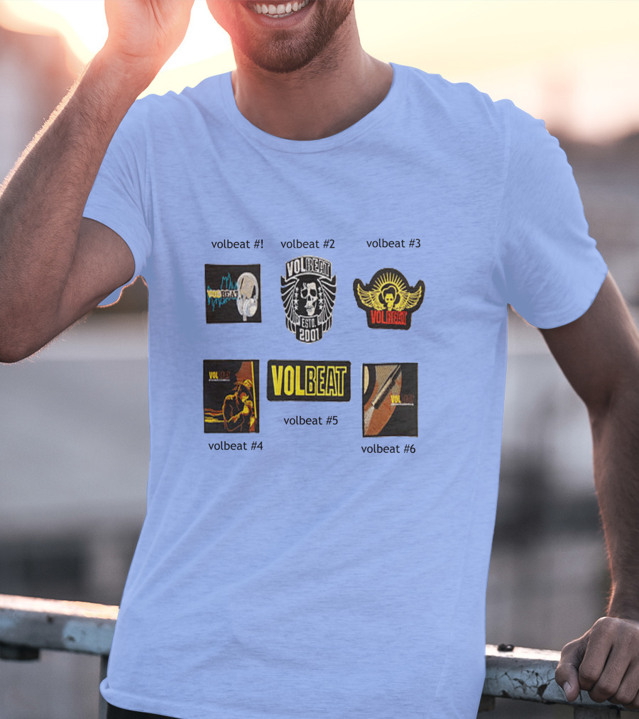 Volbeat Estd 2001 Collection Volbeat #1 #2 #3 #4 #5 #6 T-Shirt