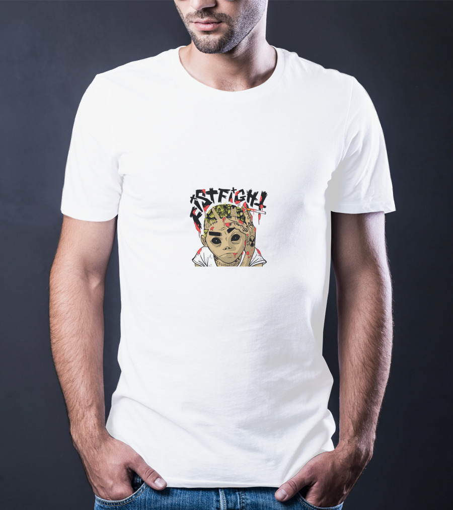 Nascar Aloe Fistfight Tattoo Skull Character T-Shirt