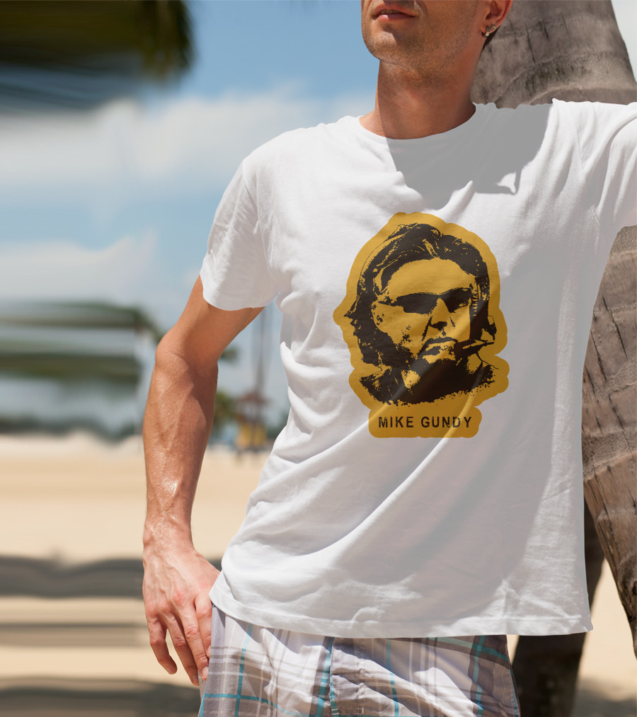 Mike Gundy Head Coach Silhouette With Sunglasses And Headset T-Shirt