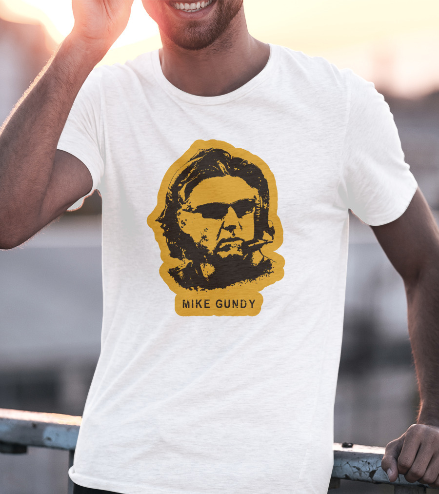 Mike Gundy Head Coach Silhouette With Sunglasses And Headset T-Shirt