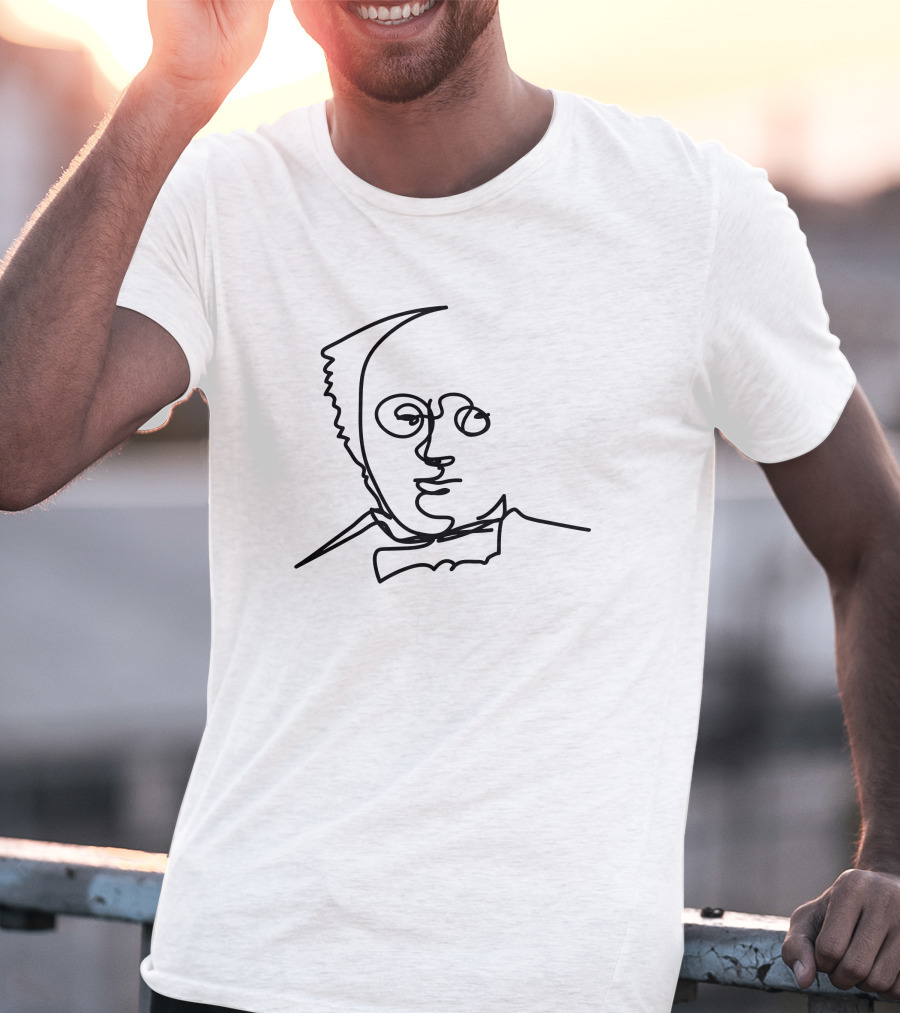 Monsieur Minimalist One-Line T-Shirt