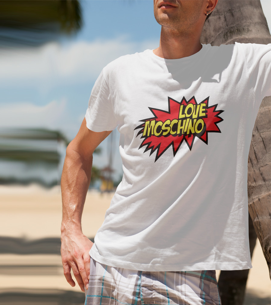 Love Moschino Comic Book Style Burst T-Shirt