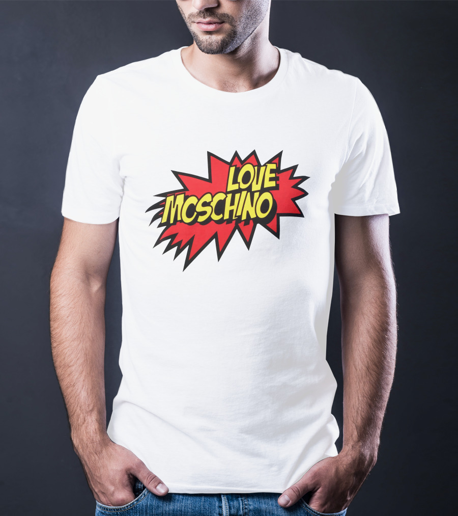 Love Moschino Comic Book Style Burst T-Shirt