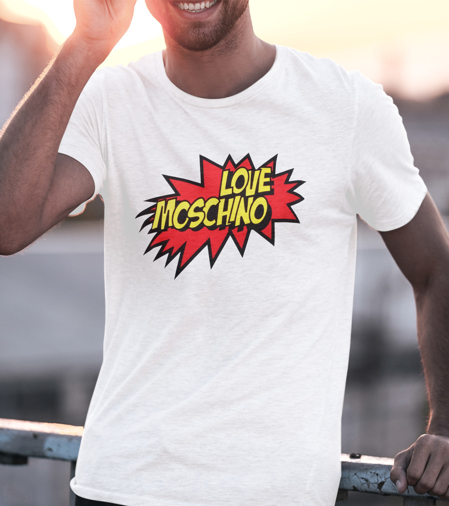 Love Moschino Comic Book Style Burst T-Shirt
