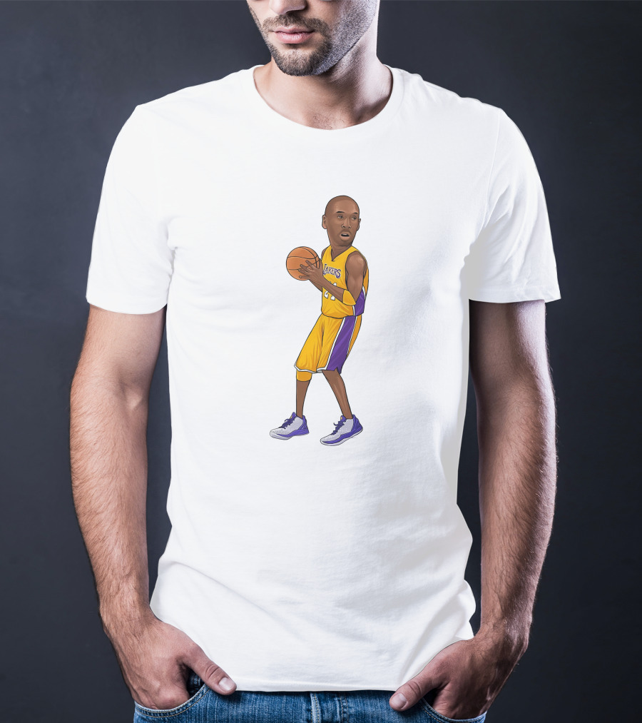 Lakers Kobe Basketball Player In Action T-Shirt