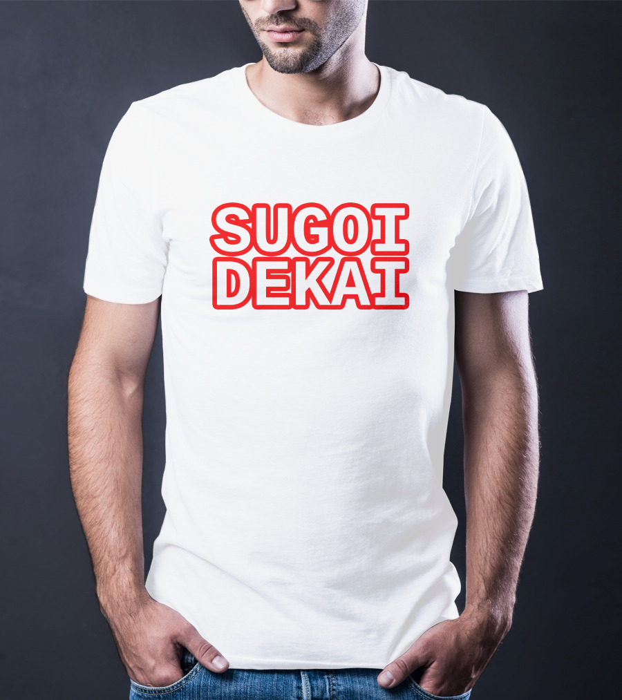 Sugoi Dekai Text Design Uzaki-chan Wa Asobitai Anime Reference T-Shirt